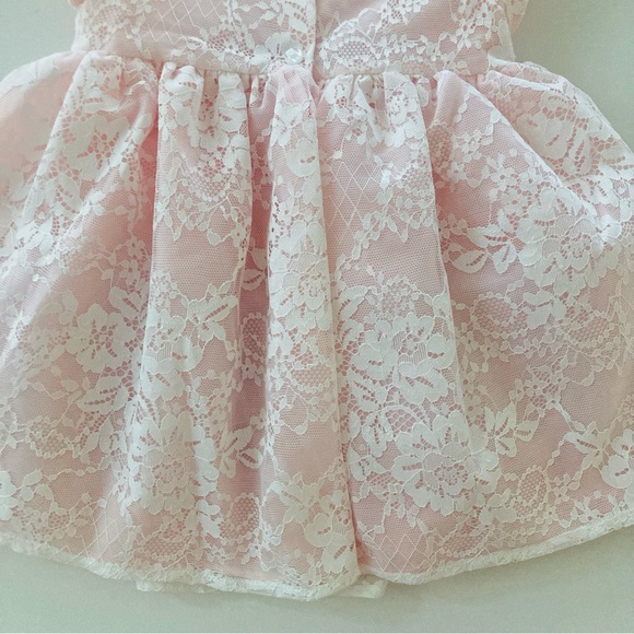 Mia & Mimi Baby Girl 18 Months Pink Lace Dress Special Occasions - Picture 10 of 11